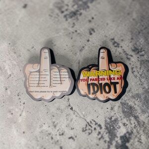 Idiot Parking Cards! Pack of 10!